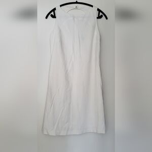 Halogen Cutout Sleeveless Shift White Dress